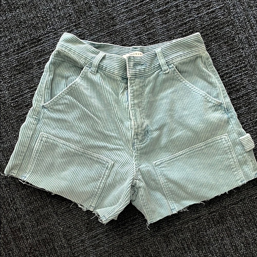 Pacsun Blue Corduroy Shorts